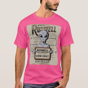 Camiseta Roswell Alienígena Mugshot - 1947