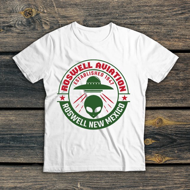 Camiseta Roswell Aviation Criada Em 1947 (Criador carregado)
