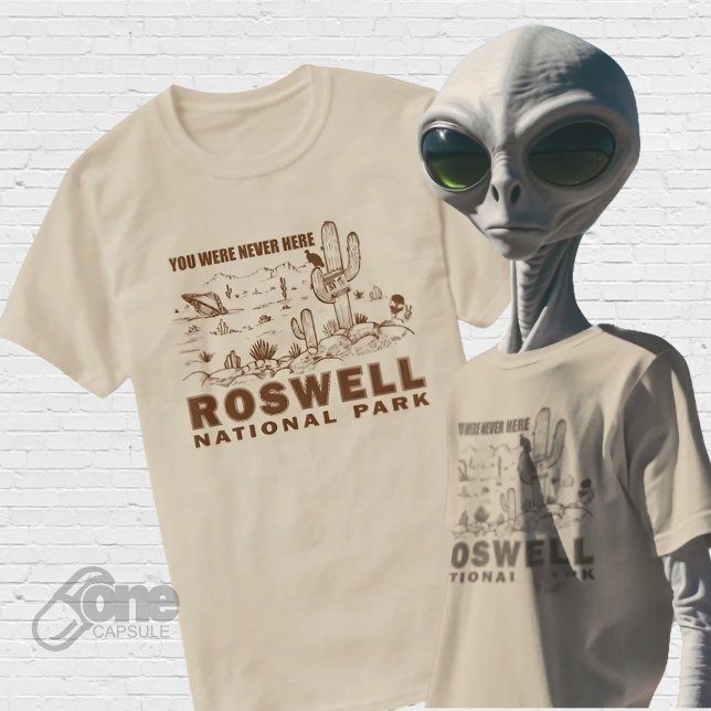 Camiseta Roswell National Park OFO Flying Saucer Aliens (Criador carregado)