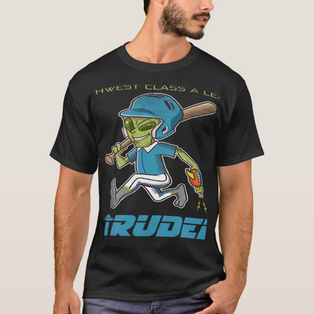 Camiseta Roswell NM Intruders Liga Menor Retro Baseball T (Frente)
