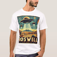 Roswell Tourism Poster - OVNI Retro e Alienígena P