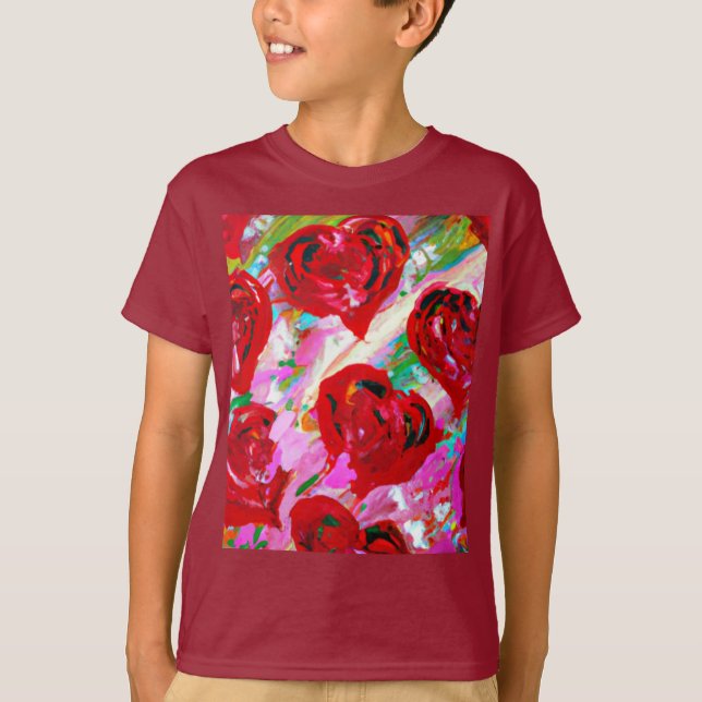 Camiseta Rosy Hearts (Frente)