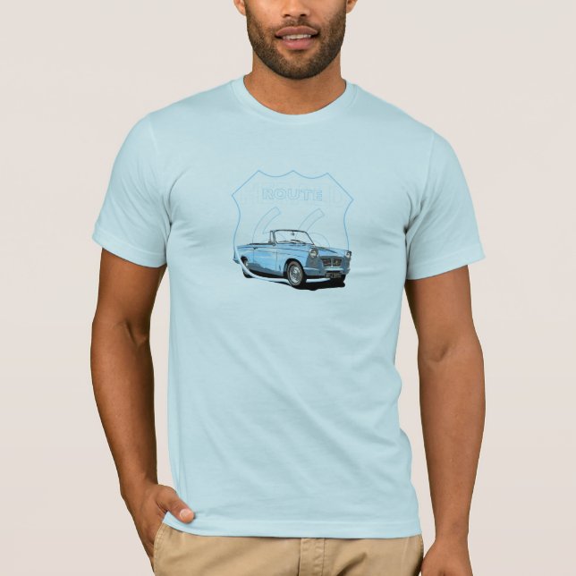Camiseta Rota 1966 convertível de Triumph Herald 66 (Frente)
