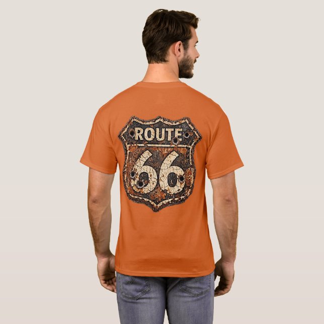 Camiseta Rota 66 (Parte Traseira Completa)