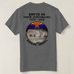 Camiseta Rota 66 100º aniversário Arizona Winslow