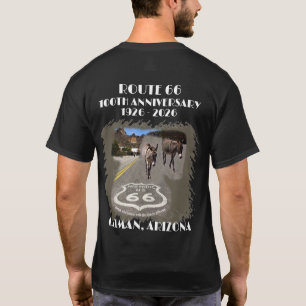 Camiseta Rota 66 - 100 Anos Oatman Arizona Volta