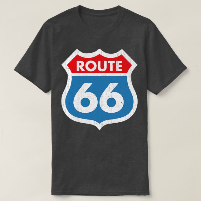 Camiseta Rota 66 Atingida (Frente do Design)