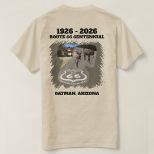 Camiseta Rota 66 Centenário Oatman, Arizona De Volta