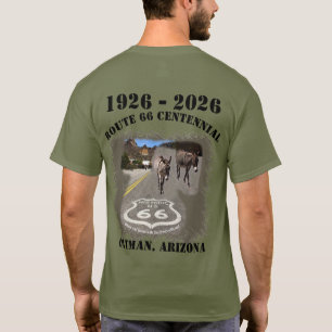Camiseta Rota 66 Centenário Oatman, Arizona De Volta