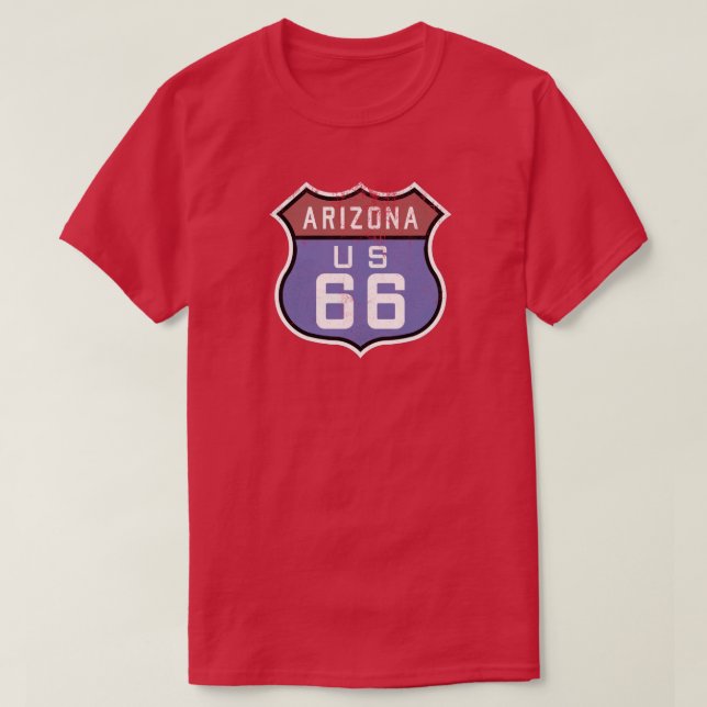 Camiseta Rota 66 da arizona do vintage (Frente do Design)