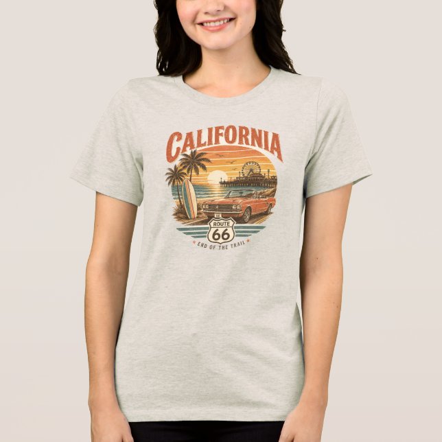 Camiseta Rota 66 Vintage Califórnia (Frente)