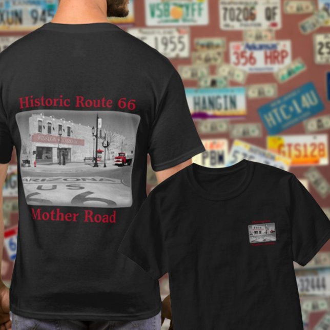 Camiseta Rota 66 Vintage Destino Winslow Arizona Foto (Criador carregado)