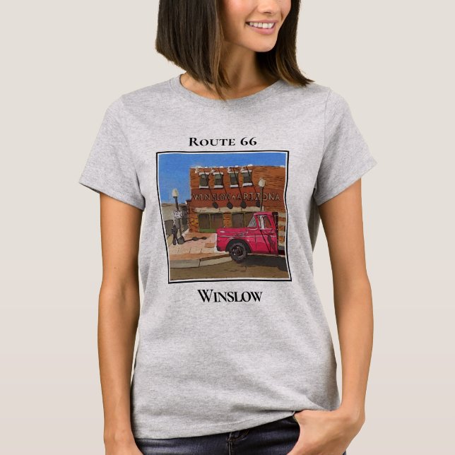 Camiseta Rota 66, Winslow Arizona (Frente)