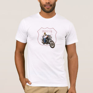 Camiseta Rota clássica 66 da motocicleta do Virago de