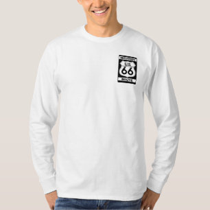 Camiseta Rota Histórica 66 Mens Leve Longa