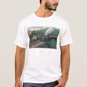 Camiseta Rota pacífica do noroeste cénico do trem