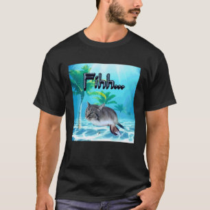 Camiseta Rotação cerebral engraçada humor gen z gato Meme f