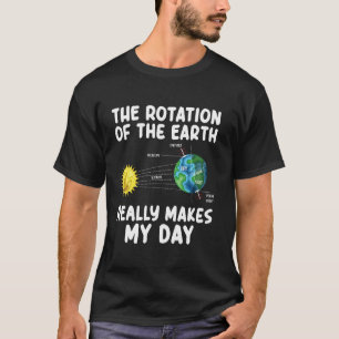 Camiseta Rotação da Terra Faz Meu Professor de Ciências do