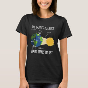 Camiseta Rotação da Terra Faz Meus Professores de Ciências