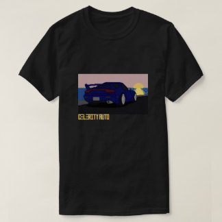Camiseta Rotação de Legenda JDM do Carro de Arte Pixel