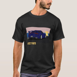 Camiseta Rotação de Legenda JDM do Carro de Arte Pixel