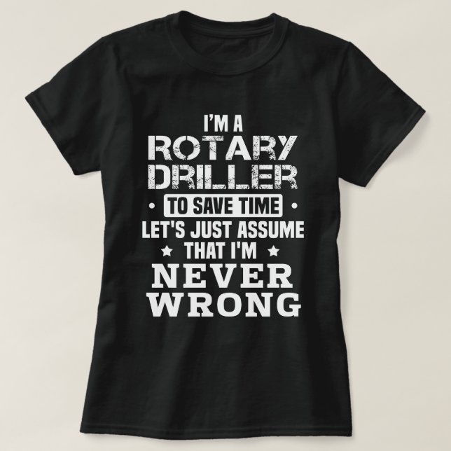 Camiseta Rotary Driller (Frente do Design)