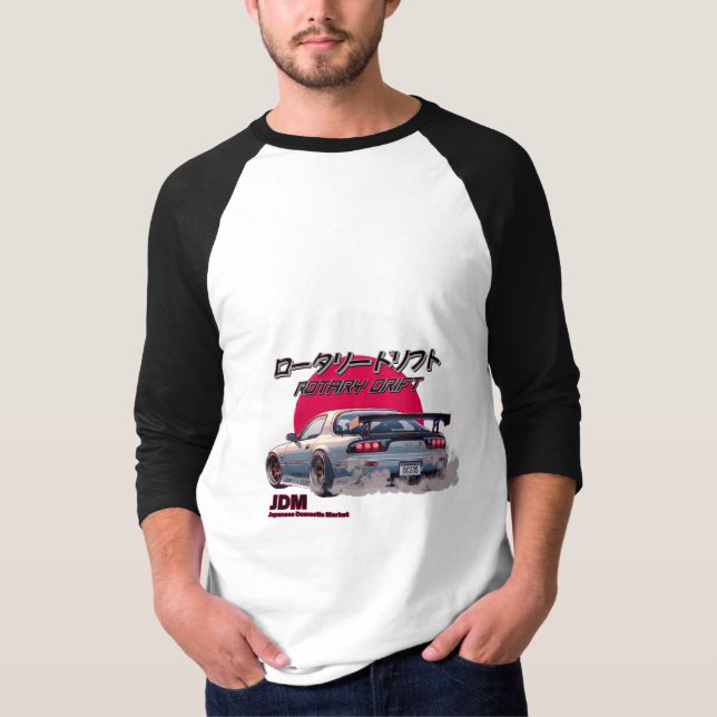 Camiseta Rotativa RX-7 - Legenda da Rua Japonesa (Frente)