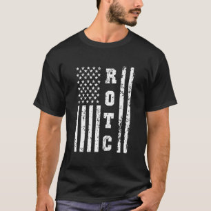 Camiseta Rotc Estados Unidos Corpo de Rot Bandeira dos EUA