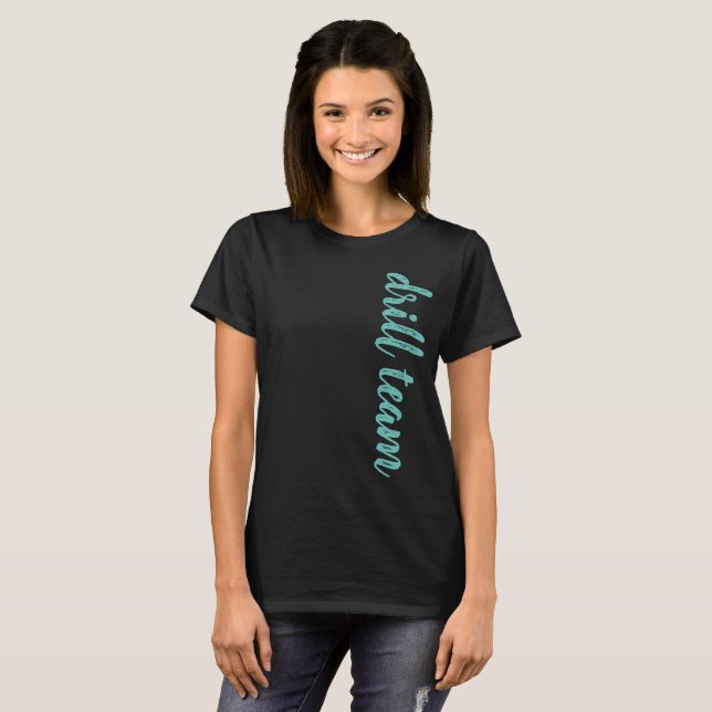 Camiseta Roteiro da equipe de broca personalizado (Frente Completa)
