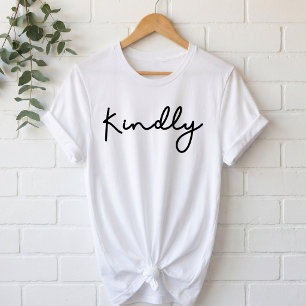 Camiseta Roteiro de Assinatura Minimalista Gentil