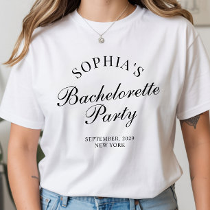 Camiseta Roteiro de Caligrafia para Festa de Despedida de S