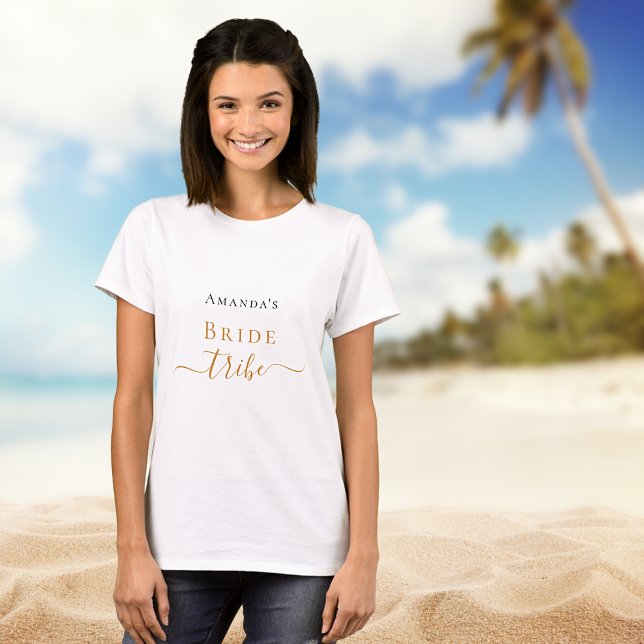 Camiseta Roteiro de despedida de solteira tribo da noiva pr (Criador carregado)