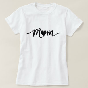 Camiseta Roteiro de Mãe Simples Coração