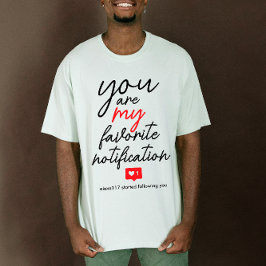 Camiseta Roteiro Digital de Mídia Social de Amor Preto Verm