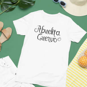 Camiseta Roteiro do espanhol da avó de Abuelita Cuervo
