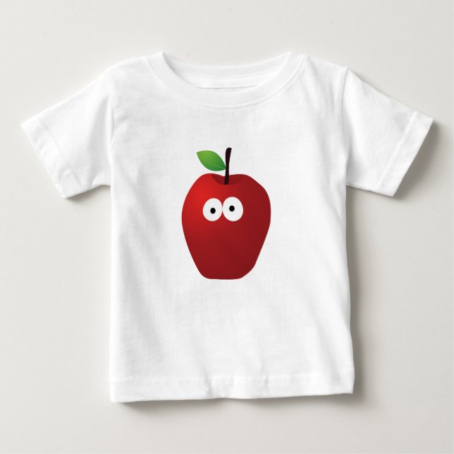 Camiseta Roteiro engraçado original de maçã vermelha com ol (Frente)