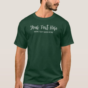 Camiseta Roteiro Manuscrito Moderno Floresta Profunda Melho
