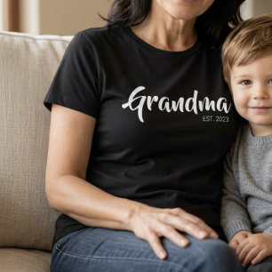 Camiseta Roteiro Preto Branco Avó Estabelecida