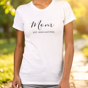 Camiseta Roteiro Preto Estabelecido Mamãe