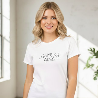 Camiseta Roteiro Preto MOM Estabelecido 20XX