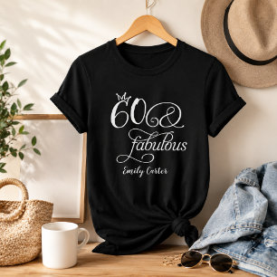 Camiseta Roteiro Sessenta e Fabuloso para Festa de 60 Anos