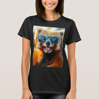 Camiseta Roter Panda mit cooler Sonnenbrille
