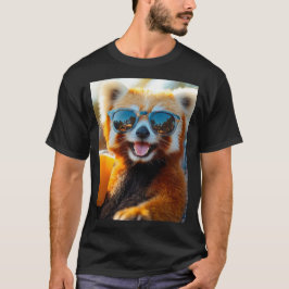 Camiseta Roter Panda mit cooler Sonnenbrille