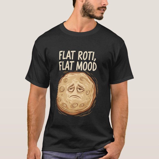 Camiseta Roti Roti plana, humor plano (Frente)