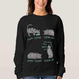 Camiseta Rotina Diária de Gato Fofo