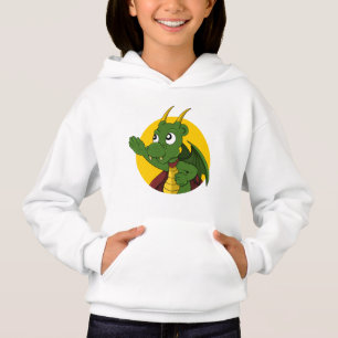Camiseta Roto de desenho de dragão verde