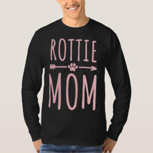 Camiseta Rottie Mãe Mulheres Meninas Rottweiler Proprietári