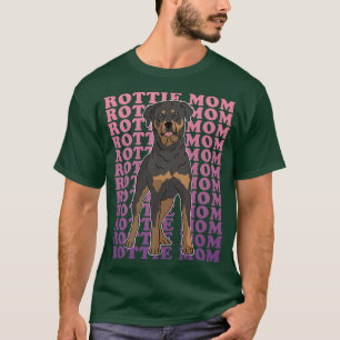 Camiseta Rottie Mãe Proprietário do Cachorro Rottweiler Pre