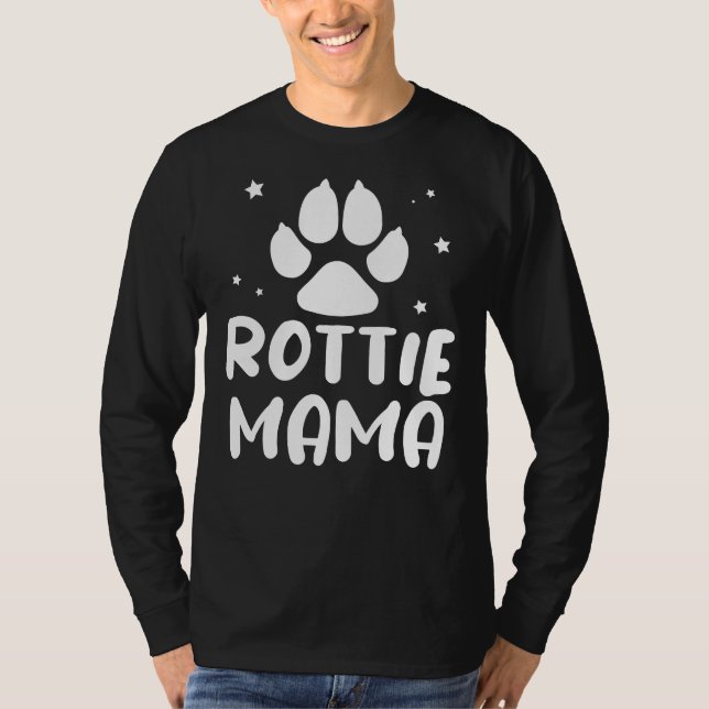 Camiseta Rottie Mãe Rottweiler Lover 14 (Frente)