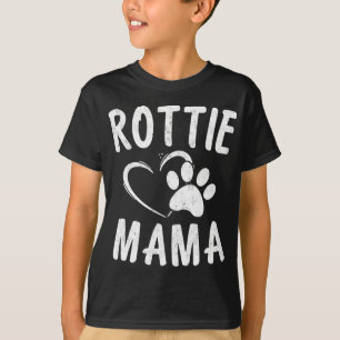 Camiseta Rottie Mama Gift Dog Roupa Pet Owner Rottw